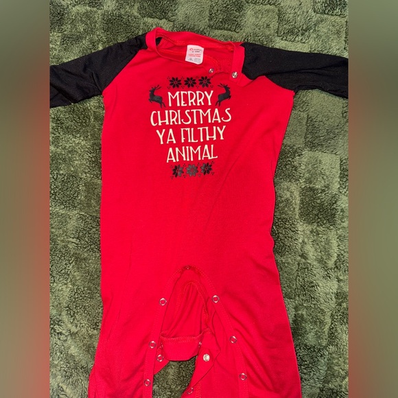 PatPat baby Christmas Filthy Animal pj romper - Picture 1 of 1